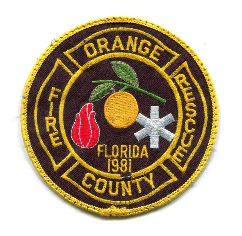 Orange County Fire Rescue Department Patch Florida FL