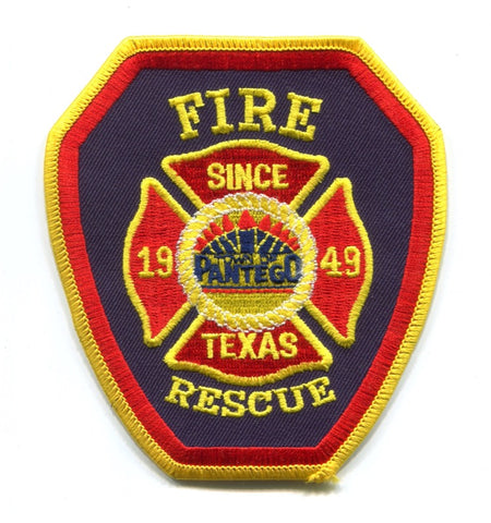 Pantego Fire Rescue Department Patch Texas TX