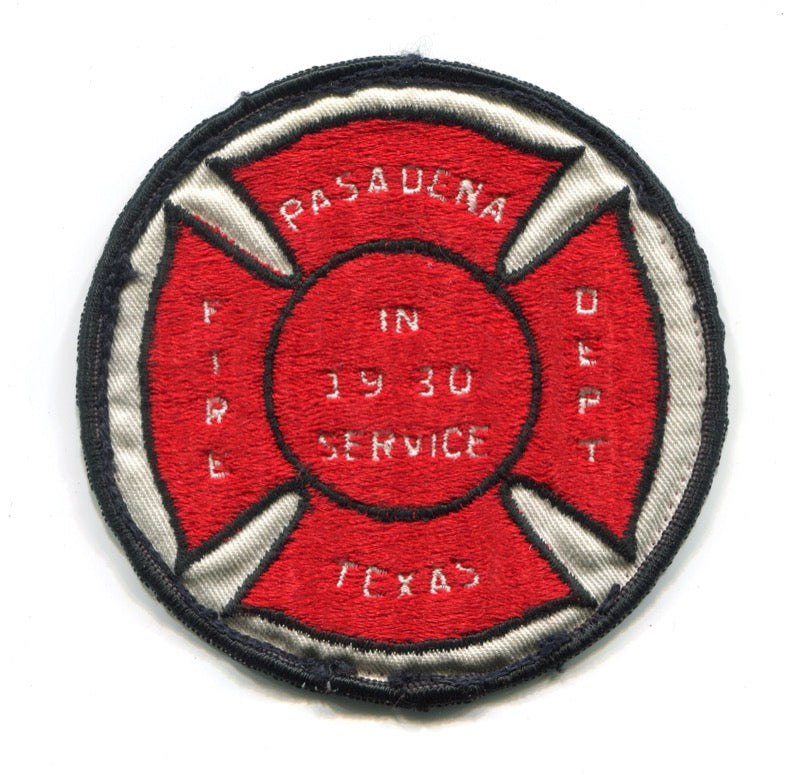 Pasadena Fire Department Patch Texas TX