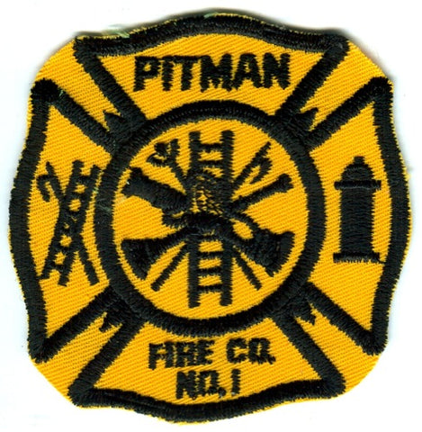 Pitman Fire Company Number 1 Patch New Jersey NJ