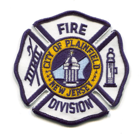 Plainfield Fire Division Patch New Jersey NJ