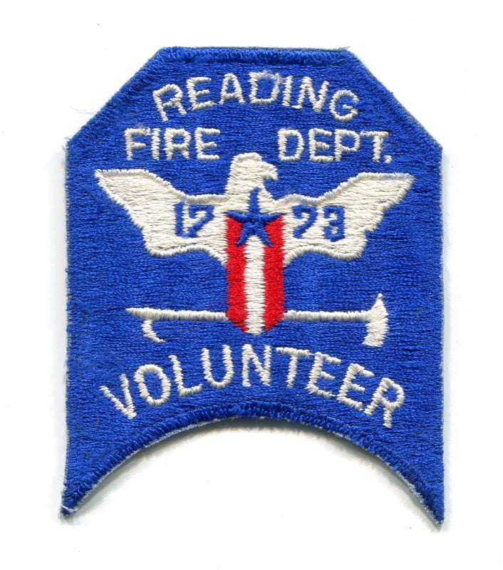 Reading Volunteer Fire Department Patch Pennsylvania PA