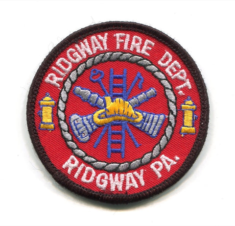 Ridgway Fire Department Patch Pennsylvania PA