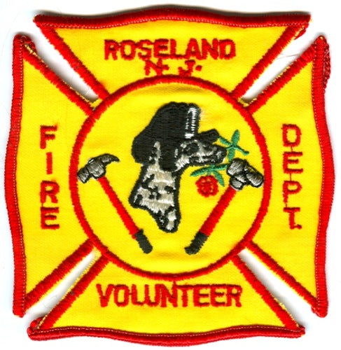 Roseland Volunteer Fire Department Patch New Jersey NJ v2 – 911Patches.com