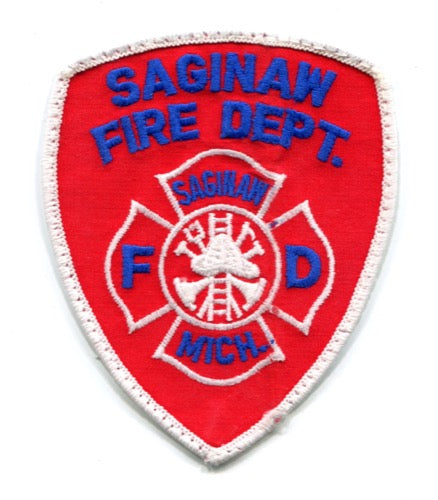 Saginaw Fire Department Patch Michigan MI v4 – 911Patches.com