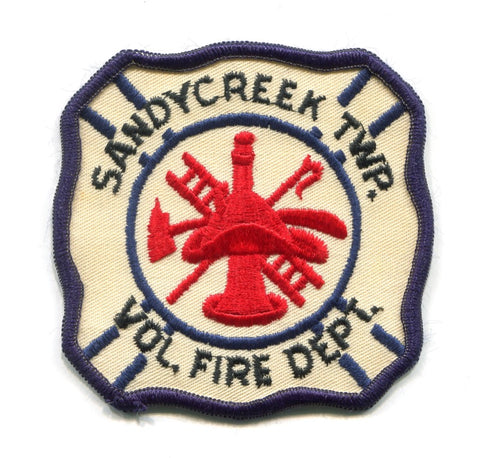 Sandycreek Township Volunteer Fire Department Patch Pennsylvania PA