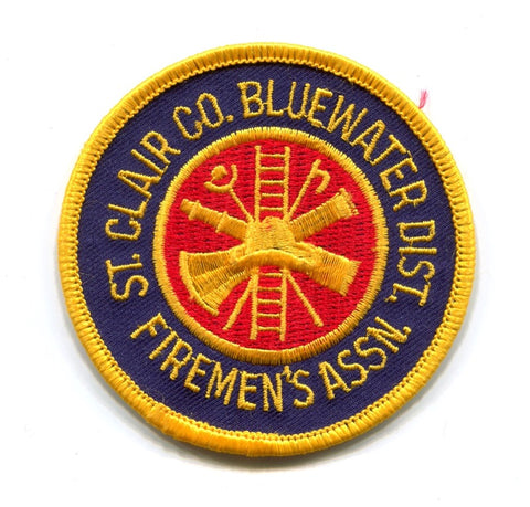 Saint Clair County Bluewater District Firemens Association Fire Patch Michigan MI