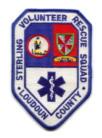 Sterling Volunteer Rescue Squad Loudoun County EMS Patch Virginia VA