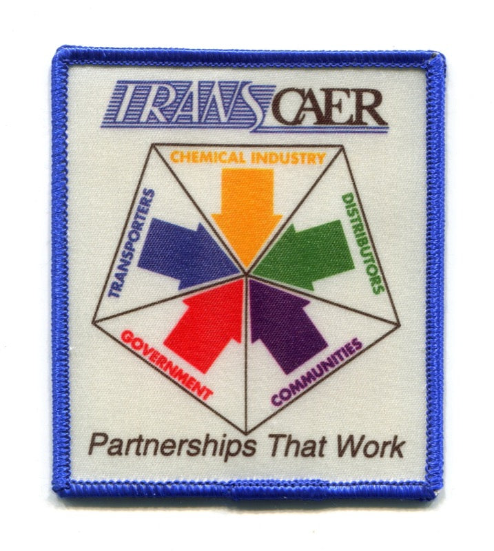 TRANSCAER Hazardous Materials Training Fire Rescue ERT Patch No State Affiliation