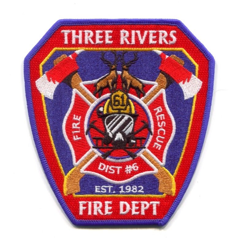 Three Rivers Fire Department Station 61 Clallam County District 6 Patch Washington WA