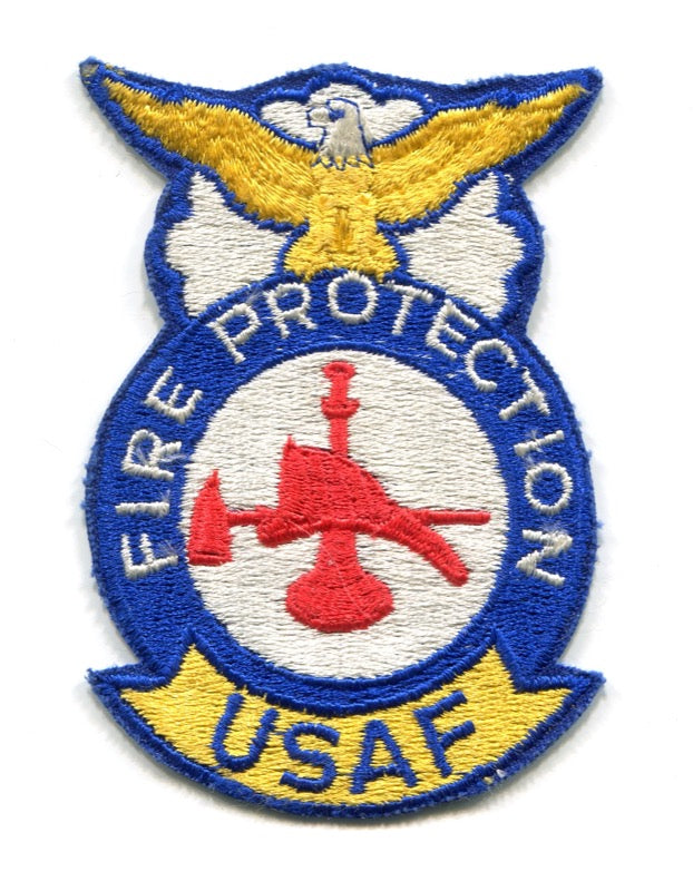 United States Air Force USAF Fire Protection Firefighter Military Patch No State Affiliation