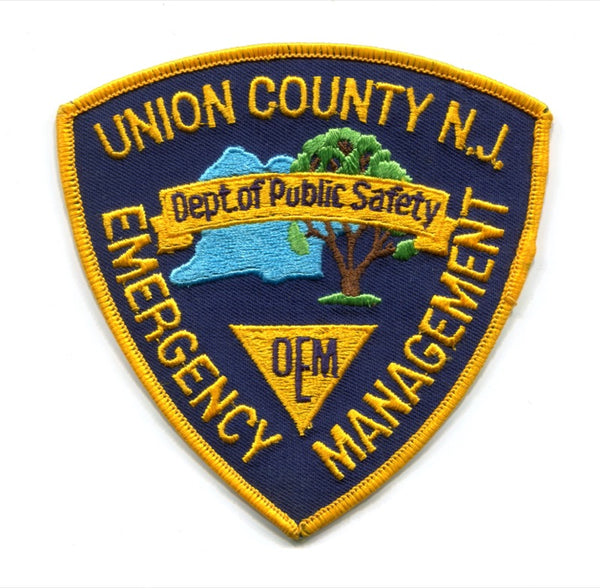 Union County Office of Emergency Management OEM Fire EMS Patch New Jer ...