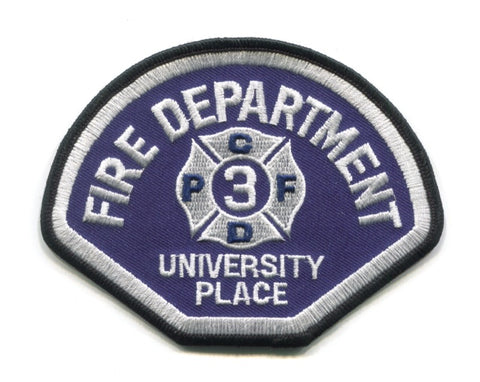 University Place Fire Department Pierce County District 3 Patch Washington WA