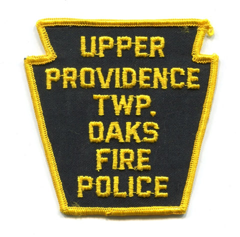 Upper Providence Township Oaks Fire Police Department Patch Pennsylvania PA