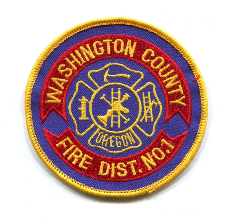 Washington County Fire District Number 1 Patch Oregon OR