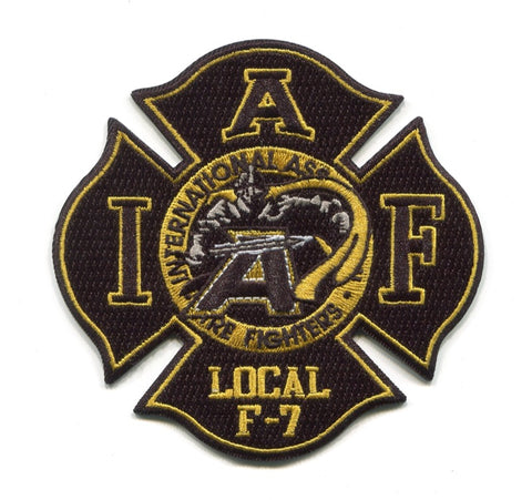 West Point Military Academy Fire Department IAFF Local F7 Patch New York NY