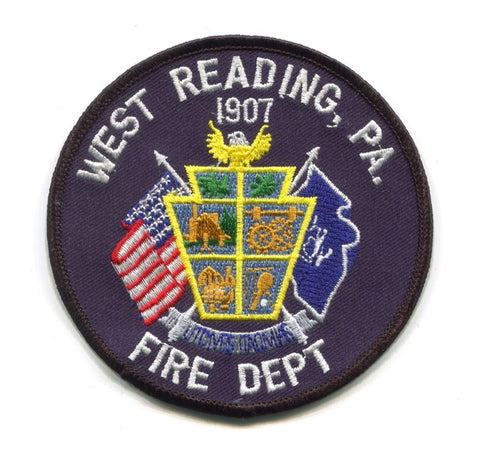 West Reading Fire Department Patch Pennsylvania PA