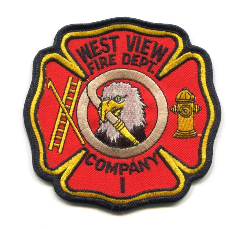 West View Fire Department Company 1 Patch Pennsylvania PA