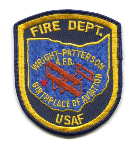 Wright Patterson Air Force Base AFB Fire Department USAF Military Patc ...