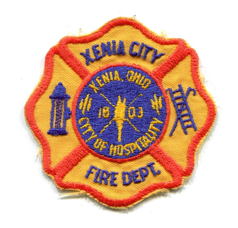 Xenia City Fire Department Patch Ohio OH