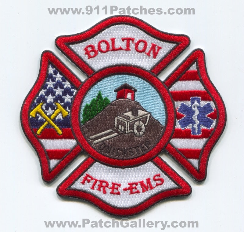 Bolton Fire EMS Department Patch Massachusetts MA