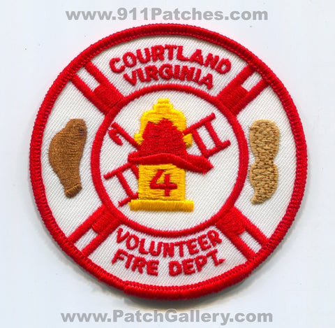 Courtland Volunteer Fire Department 4 Patch Virginia VA