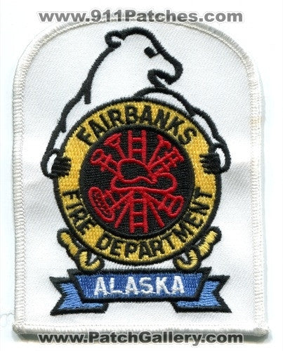 Fairbanks Fire Department Patch Alaska AK White – 911Patches.com