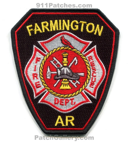 Farmington Fire Rescue Department Patch Arkansas AR