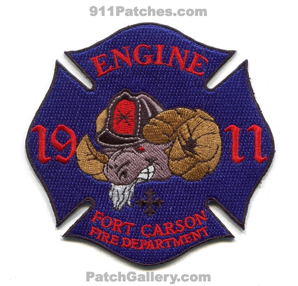 Fort Carson Fire Department Engine 1911 US Army Military Patch Colorad ...