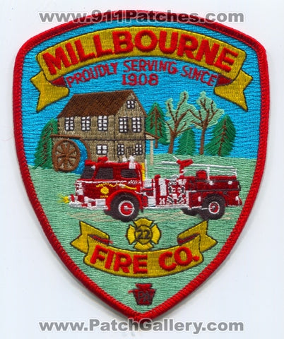 Millbourne Fire Company 22 Patch Pennsylvania PA