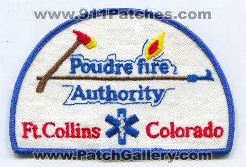 Poudre Fire Authority Fort Collins Patch Colorado CO