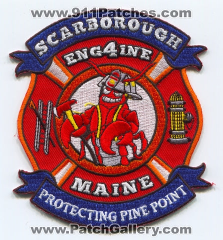 Scarborough Fire Department Engine 4 Patch Maine ME